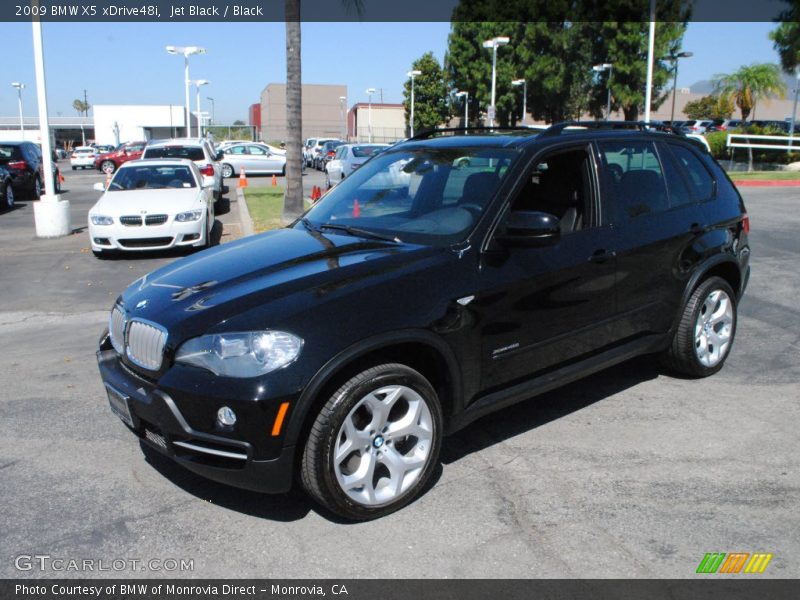 Jet Black / Black 2009 BMW X5 xDrive48i
