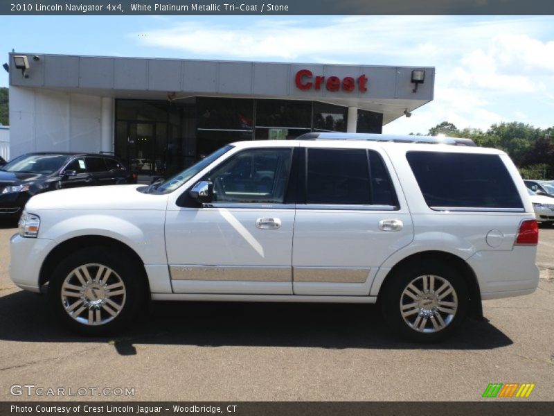 White Platinum Metallic Tri-Coat / Stone 2010 Lincoln Navigator 4x4