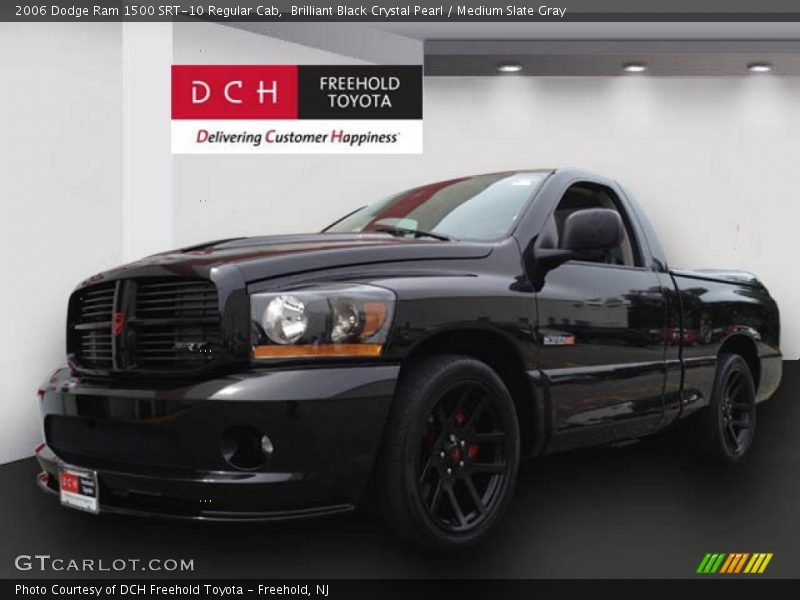 Brilliant Black Crystal Pearl / Medium Slate Gray 2006 Dodge Ram 1500 SRT-10 Regular Cab