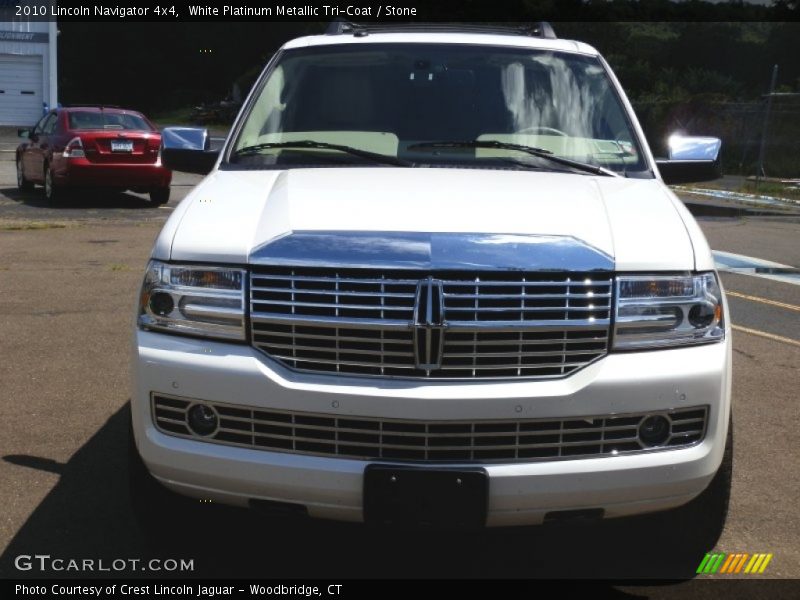 White Platinum Metallic Tri-Coat / Stone 2010 Lincoln Navigator 4x4