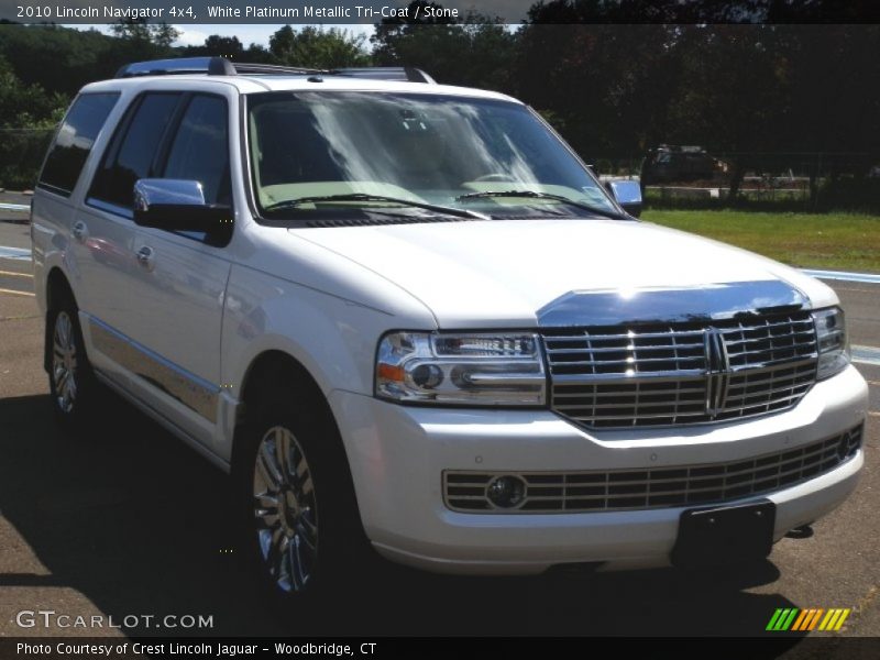 White Platinum Metallic Tri-Coat / Stone 2010 Lincoln Navigator 4x4
