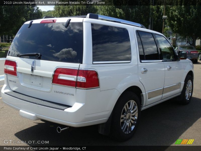 White Platinum Metallic Tri-Coat / Stone 2010 Lincoln Navigator 4x4