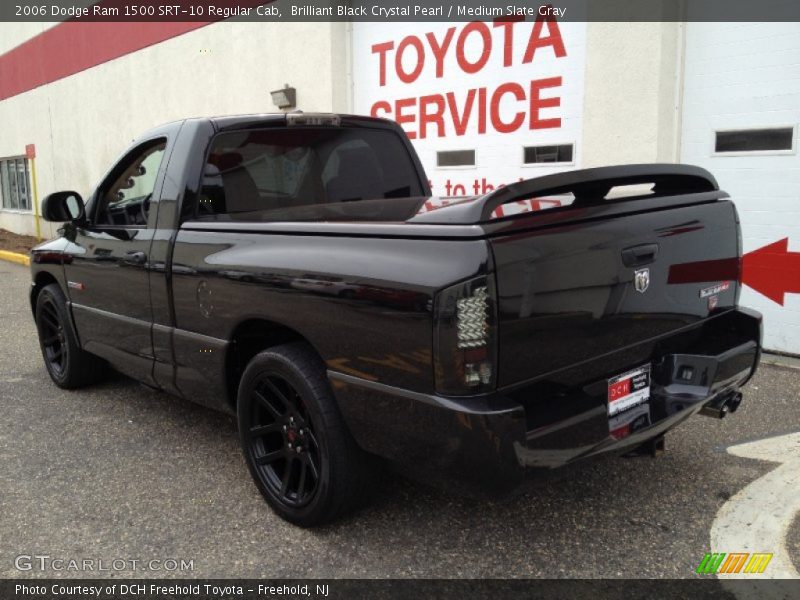 Brilliant Black Crystal Pearl / Medium Slate Gray 2006 Dodge Ram 1500 SRT-10 Regular Cab