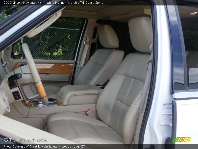 White Platinum Metallic Tri-Coat / Stone 2010 Lincoln Navigator 4x4