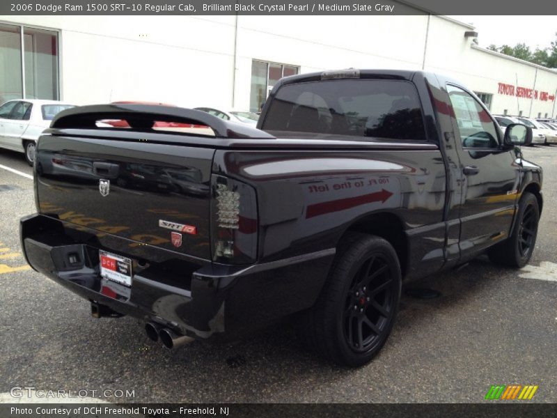 Brilliant Black Crystal Pearl / Medium Slate Gray 2006 Dodge Ram 1500 SRT-10 Regular Cab