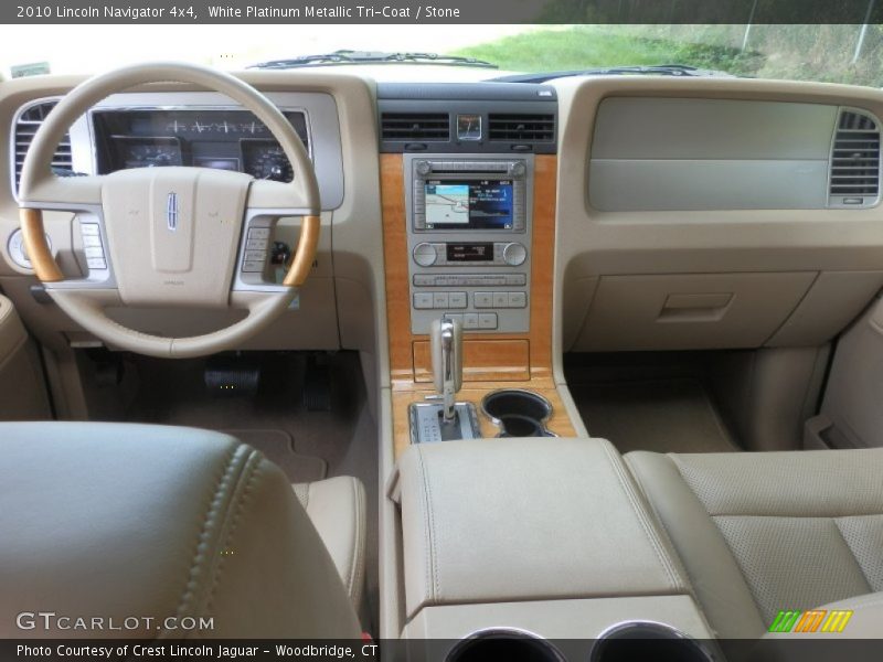 White Platinum Metallic Tri-Coat / Stone 2010 Lincoln Navigator 4x4