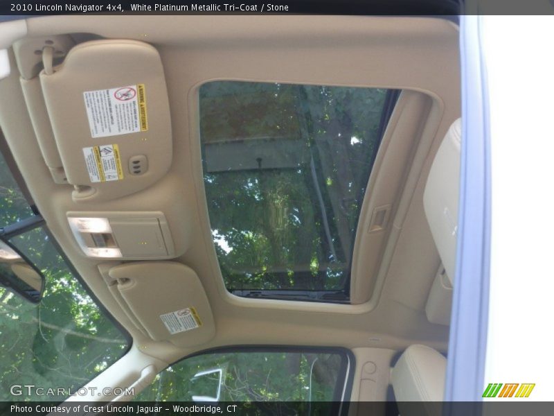 White Platinum Metallic Tri-Coat / Stone 2010 Lincoln Navigator 4x4
