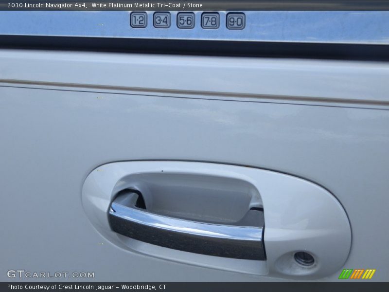 White Platinum Metallic Tri-Coat / Stone 2010 Lincoln Navigator 4x4