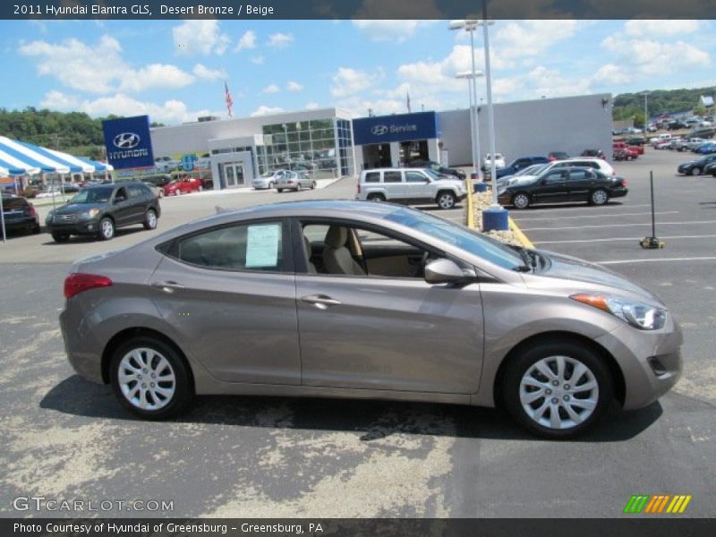 Desert Bronze / Beige 2011 Hyundai Elantra GLS
