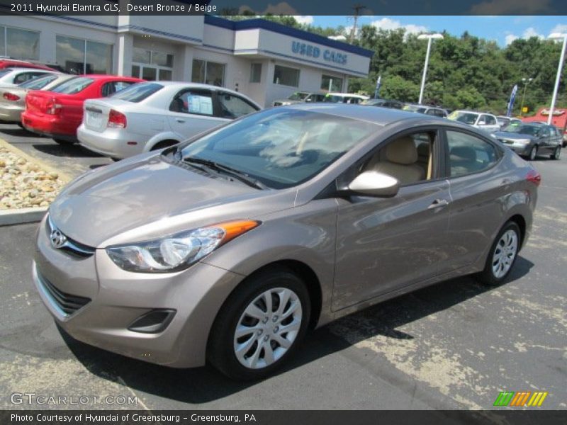 Desert Bronze / Beige 2011 Hyundai Elantra GLS