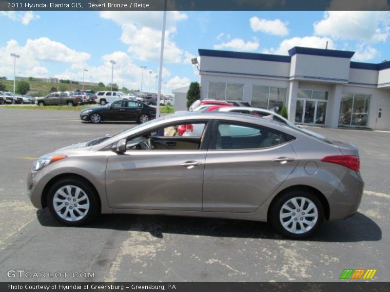 Desert Bronze / Beige 2011 Hyundai Elantra GLS