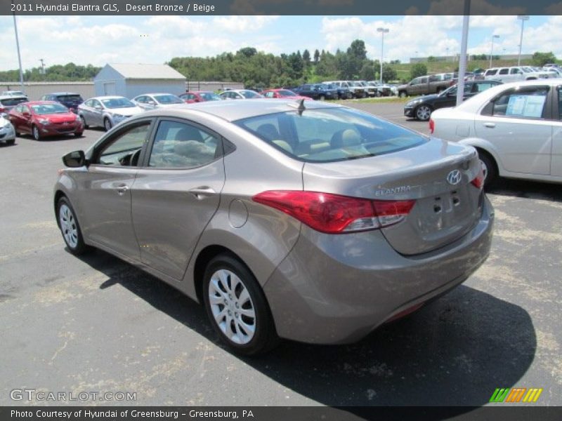 Desert Bronze / Beige 2011 Hyundai Elantra GLS