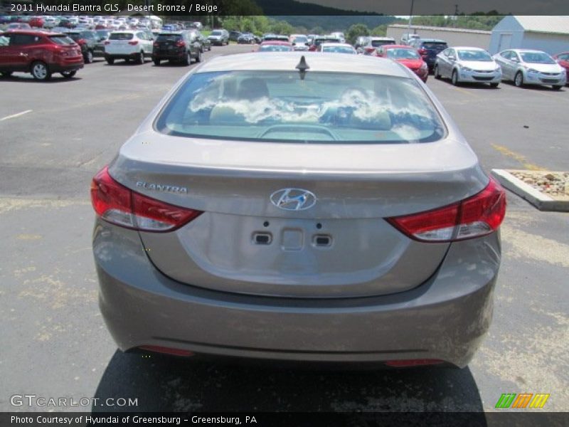 Desert Bronze / Beige 2011 Hyundai Elantra GLS