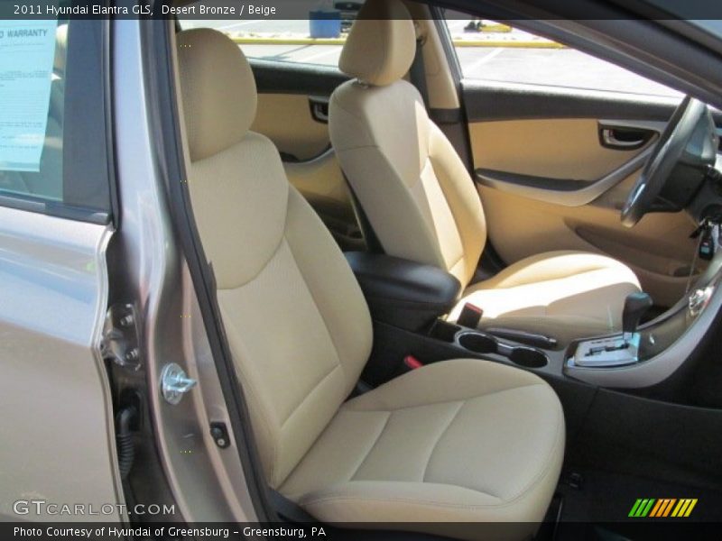 Desert Bronze / Beige 2011 Hyundai Elantra GLS
