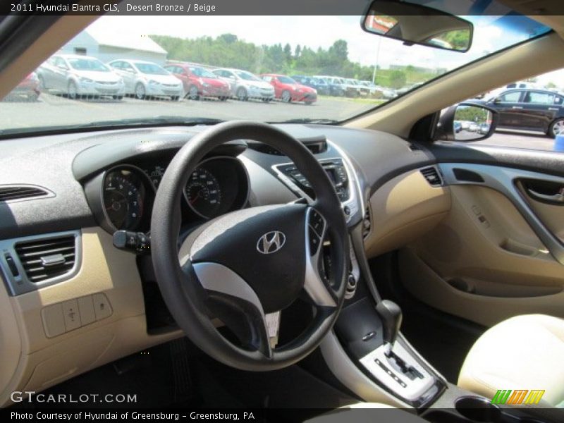 Desert Bronze / Beige 2011 Hyundai Elantra GLS