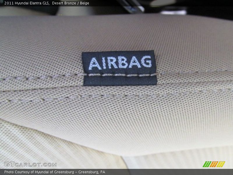 Desert Bronze / Beige 2011 Hyundai Elantra GLS