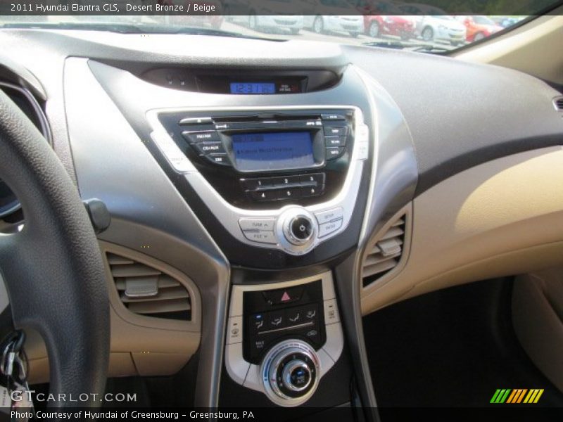 Desert Bronze / Beige 2011 Hyundai Elantra GLS