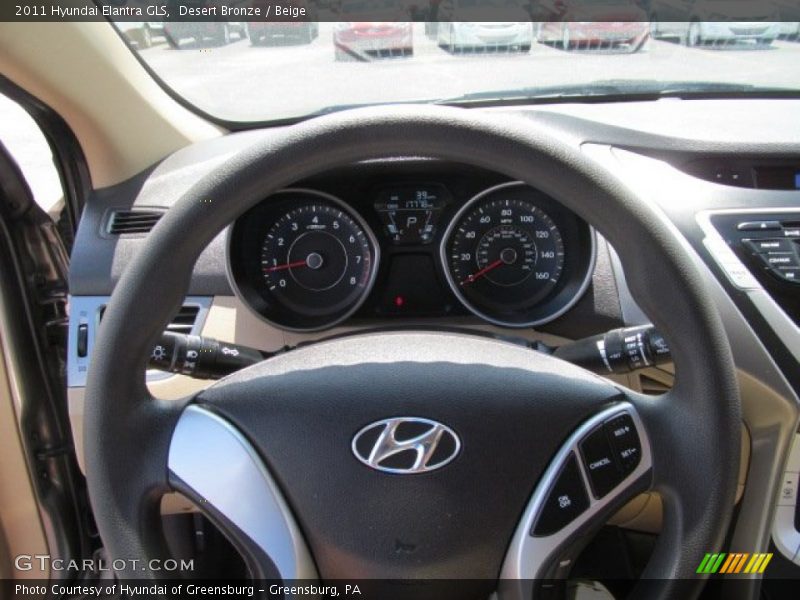 Desert Bronze / Beige 2011 Hyundai Elantra GLS