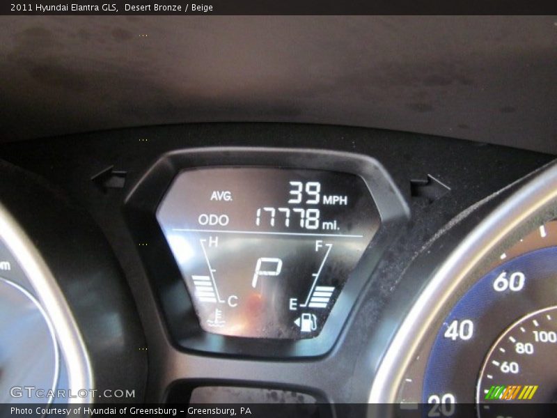 Desert Bronze / Beige 2011 Hyundai Elantra GLS