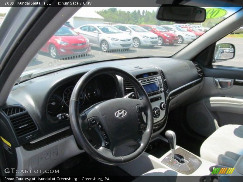 Platinum Sage / Gray 2009 Hyundai Santa Fe SE