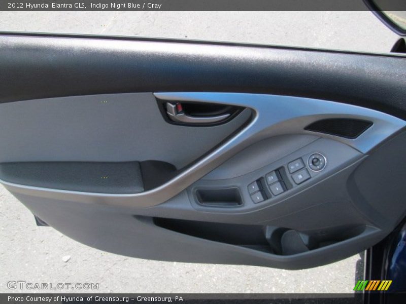 Indigo Night Blue / Gray 2012 Hyundai Elantra GLS