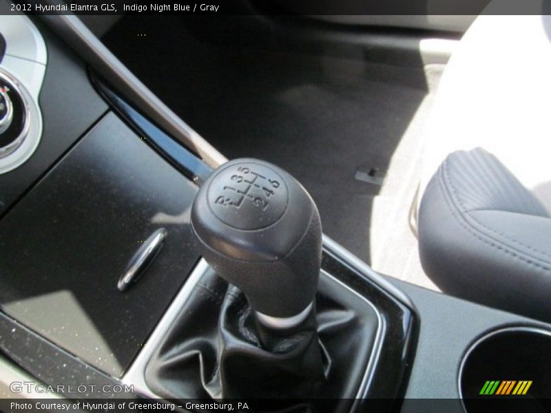 Indigo Night Blue / Gray 2012 Hyundai Elantra GLS