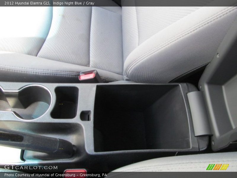 Indigo Night Blue / Gray 2012 Hyundai Elantra GLS
