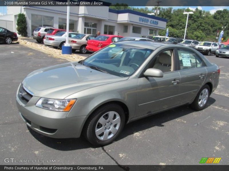 Natural Khaki Green / Beige 2008 Hyundai Sonata GLS V6