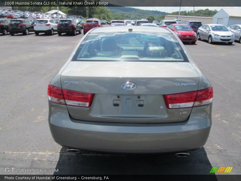Natural Khaki Green / Beige 2008 Hyundai Sonata GLS V6