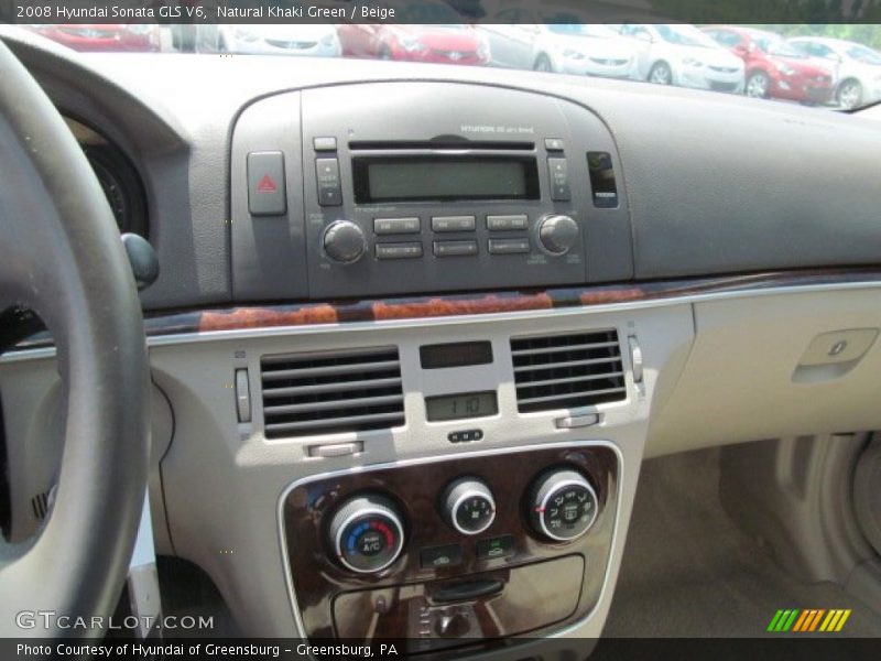 Natural Khaki Green / Beige 2008 Hyundai Sonata GLS V6
