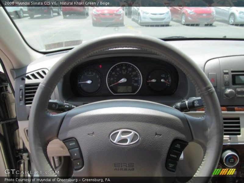 Natural Khaki Green / Beige 2008 Hyundai Sonata GLS V6