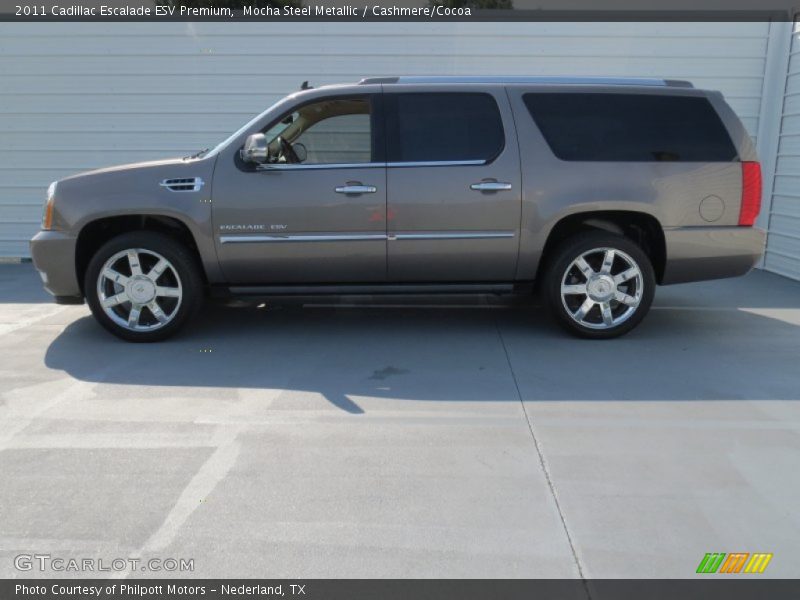 Mocha Steel Metallic / Cashmere/Cocoa 2011 Cadillac Escalade ESV Premium