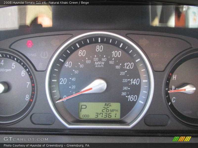 Natural Khaki Green / Beige 2008 Hyundai Sonata GLS V6