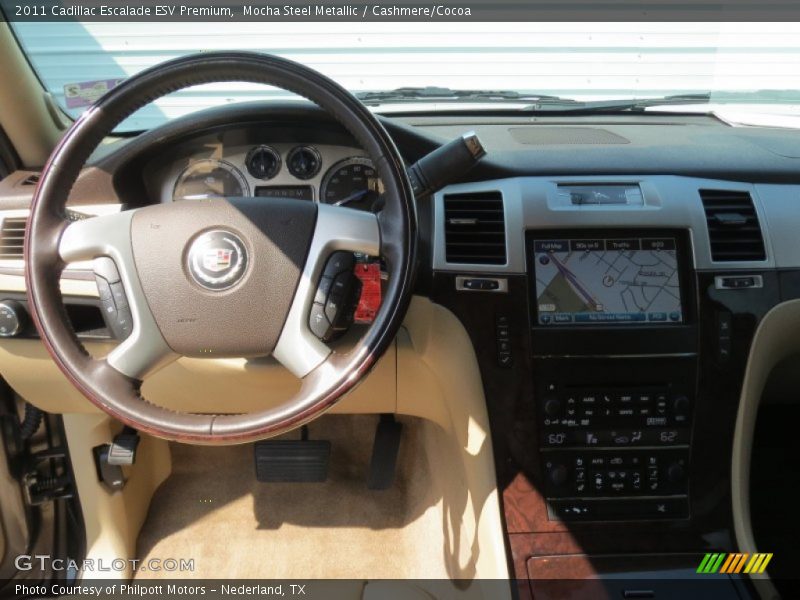 Mocha Steel Metallic / Cashmere/Cocoa 2011 Cadillac Escalade ESV Premium