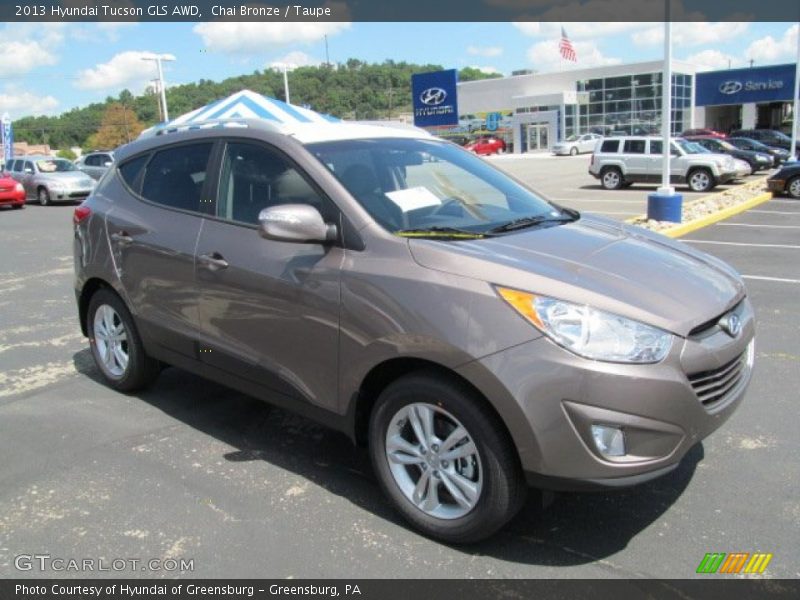 Chai Bronze / Taupe 2013 Hyundai Tucson GLS AWD