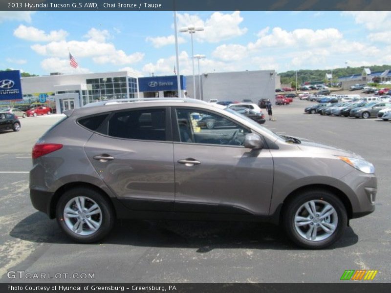 Chai Bronze / Taupe 2013 Hyundai Tucson GLS AWD