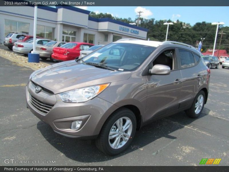 Chai Bronze / Taupe 2013 Hyundai Tucson GLS AWD