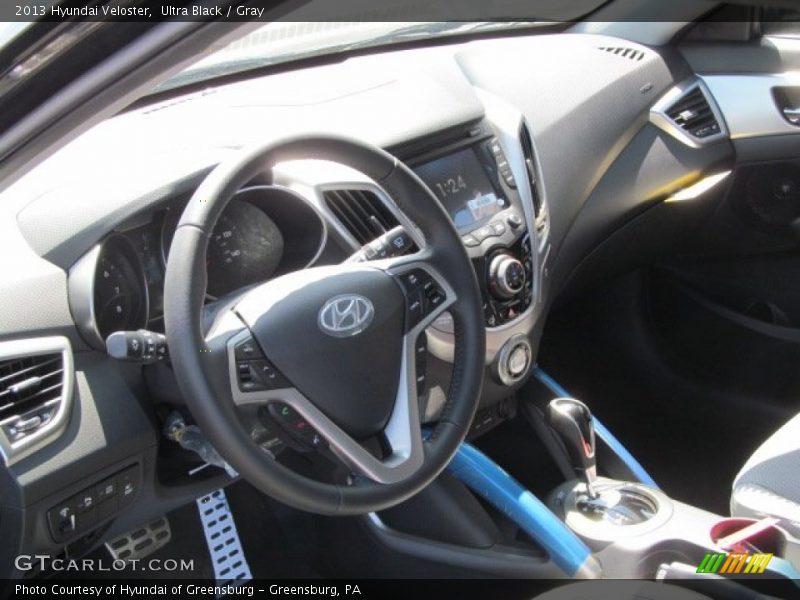 Ultra Black / Gray 2013 Hyundai Veloster