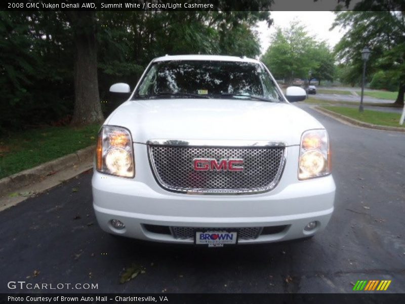 Summit White / Cocoa/Light Cashmere 2008 GMC Yukon Denali AWD