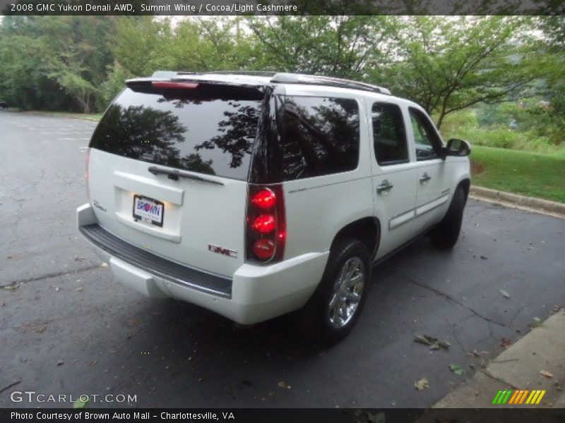 Summit White / Cocoa/Light Cashmere 2008 GMC Yukon Denali AWD