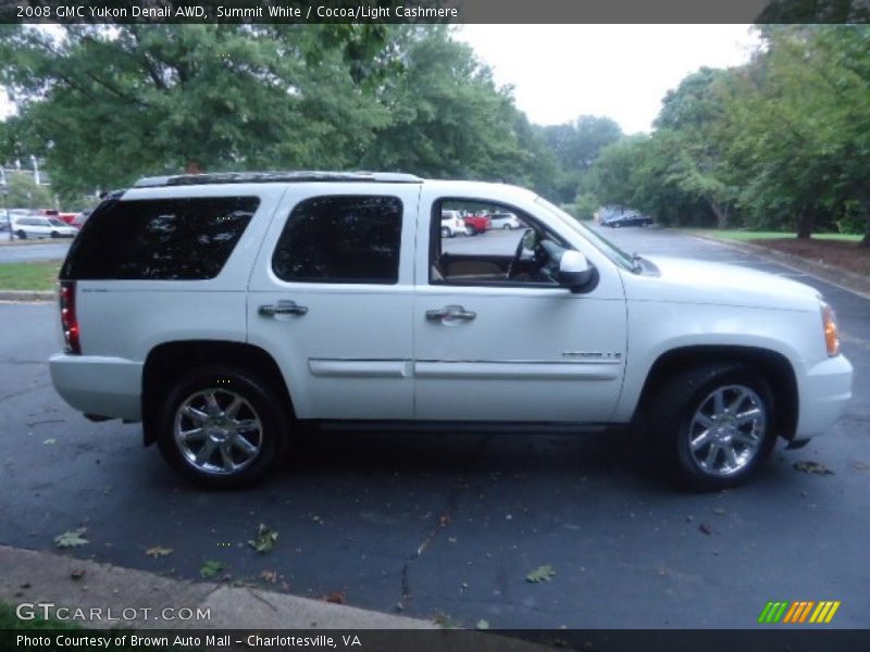 Summit White / Cocoa/Light Cashmere 2008 GMC Yukon Denali AWD