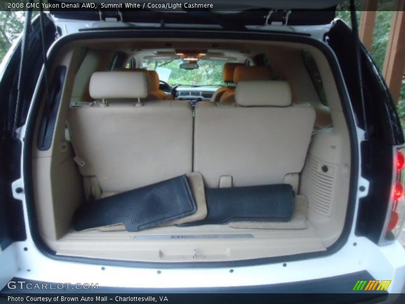 Summit White / Cocoa/Light Cashmere 2008 GMC Yukon Denali AWD