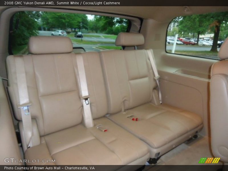 Summit White / Cocoa/Light Cashmere 2008 GMC Yukon Denali AWD