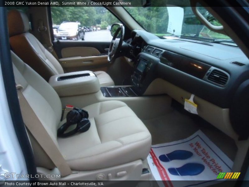 Summit White / Cocoa/Light Cashmere 2008 GMC Yukon Denali AWD