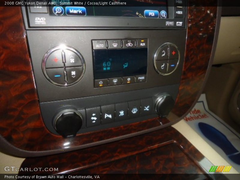 Summit White / Cocoa/Light Cashmere 2008 GMC Yukon Denali AWD