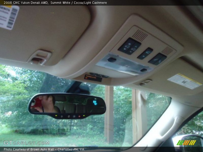 Summit White / Cocoa/Light Cashmere 2008 GMC Yukon Denali AWD