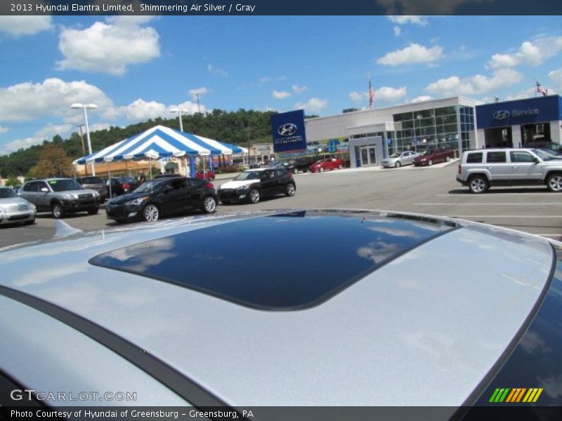 Shimmering Air Silver / Gray 2013 Hyundai Elantra Limited