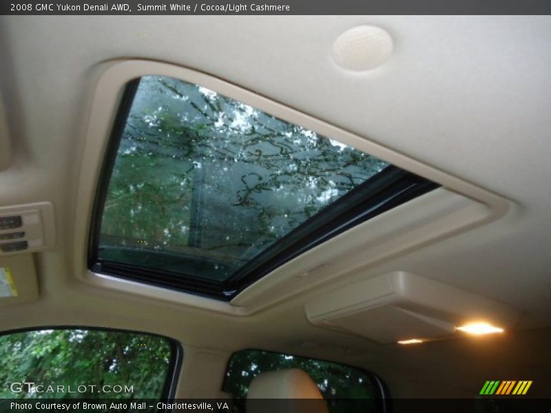 Summit White / Cocoa/Light Cashmere 2008 GMC Yukon Denali AWD