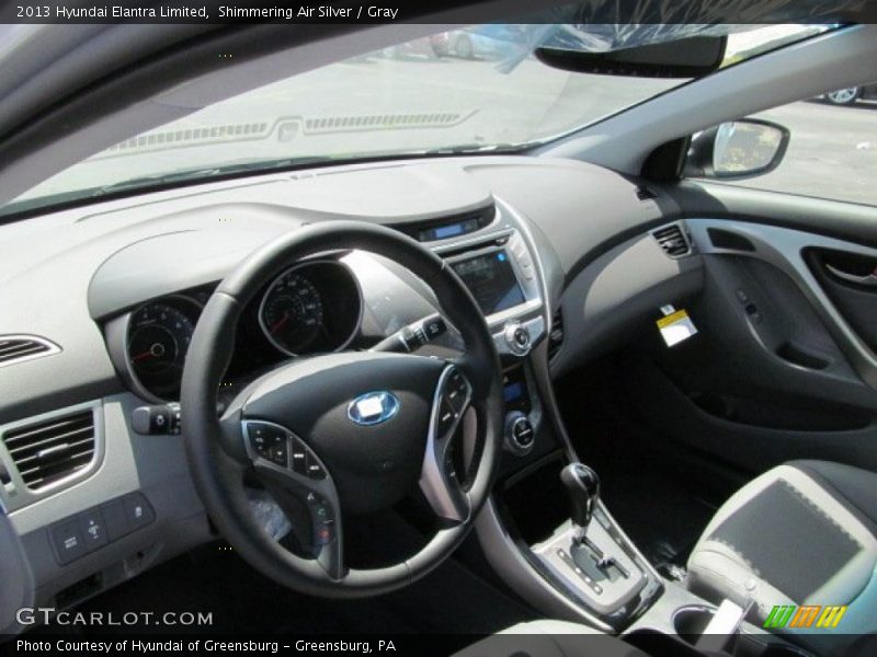 Shimmering Air Silver / Gray 2013 Hyundai Elantra Limited