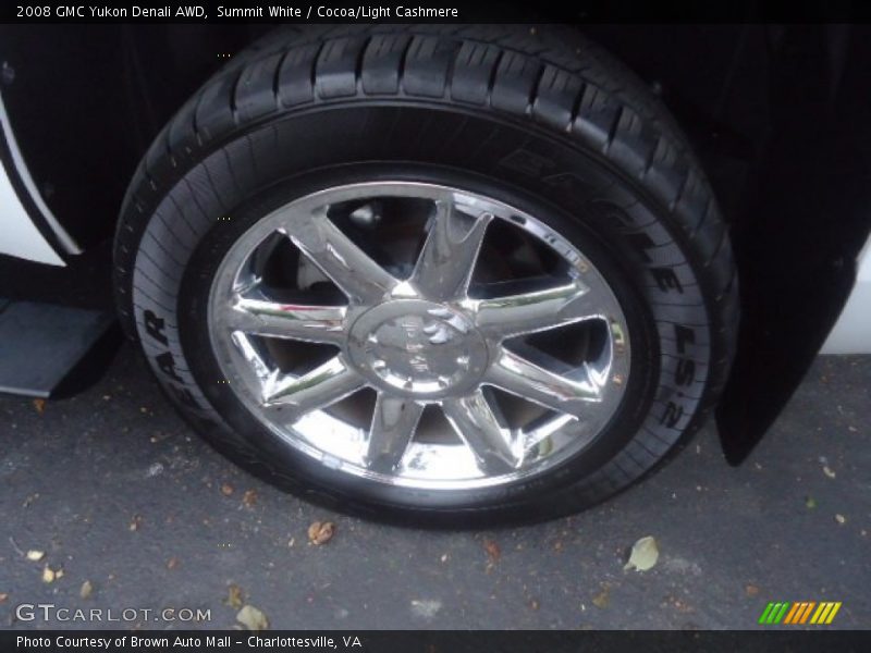 Summit White / Cocoa/Light Cashmere 2008 GMC Yukon Denali AWD